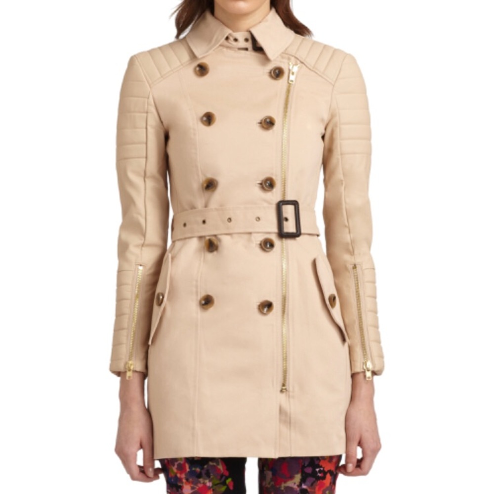 LOVED W118 Walter Baker Nude Keanu Trench Coat XS